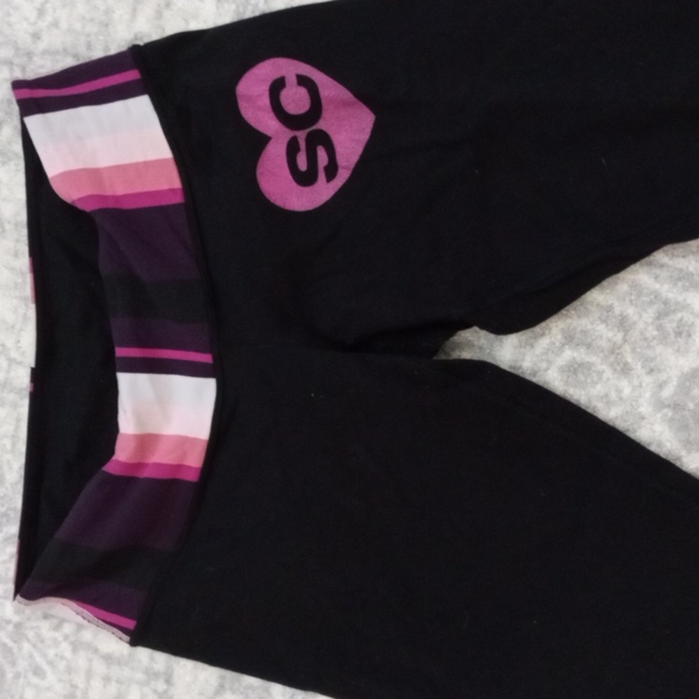 Soul cycle leggings black with heart logo